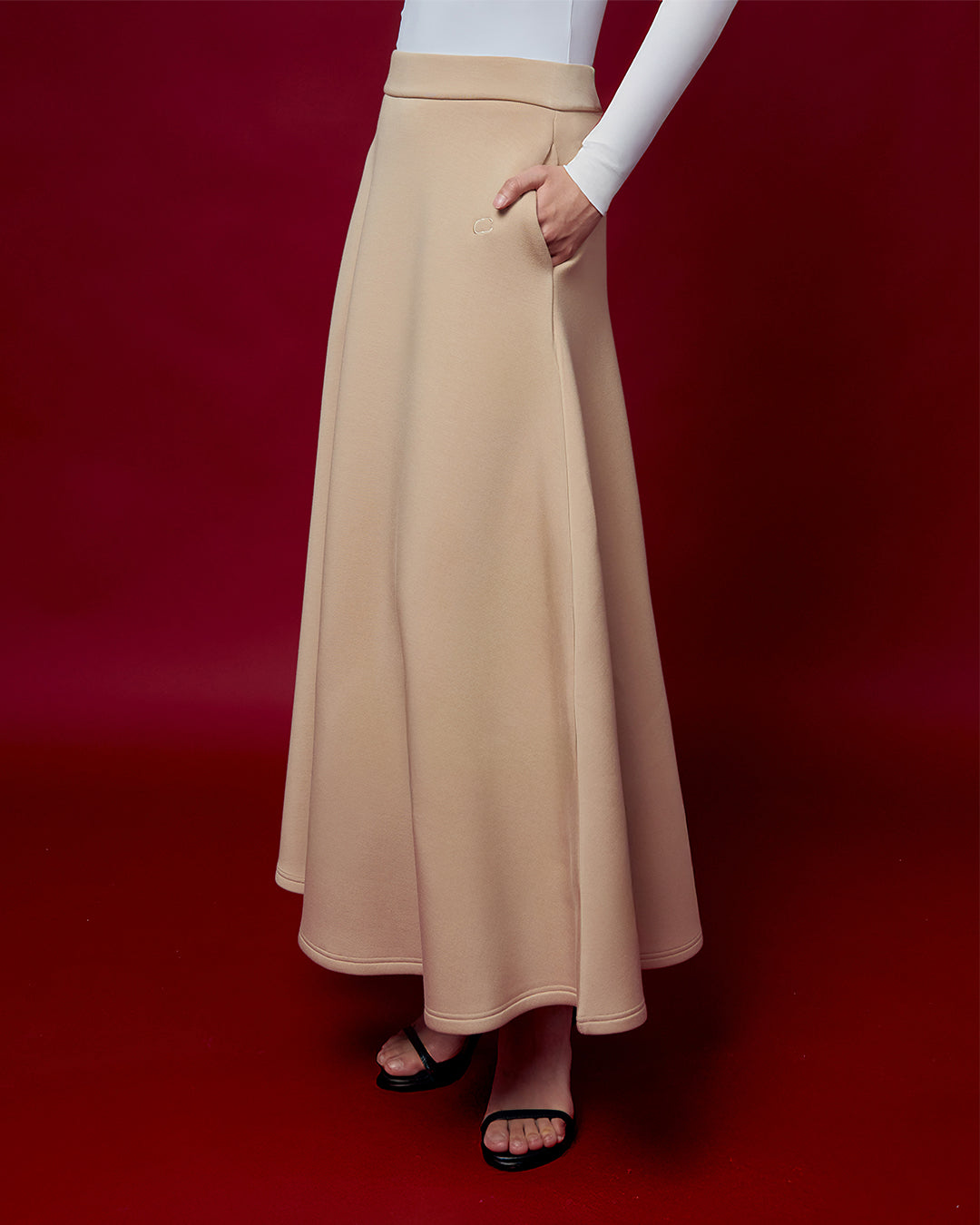 CAKENIS SPRING SOLENE SKIRT IN NUDE – Cakenis