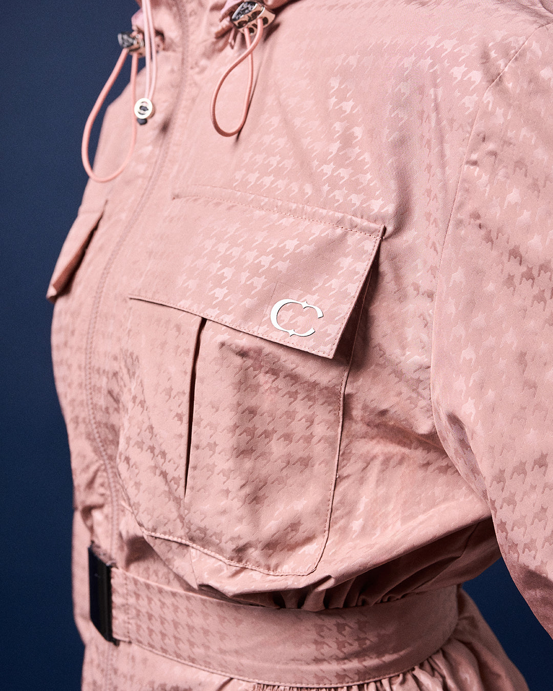 CAKENIS ATHLEISURE ASPEN WINDBREAKER IN MAUVE PINK