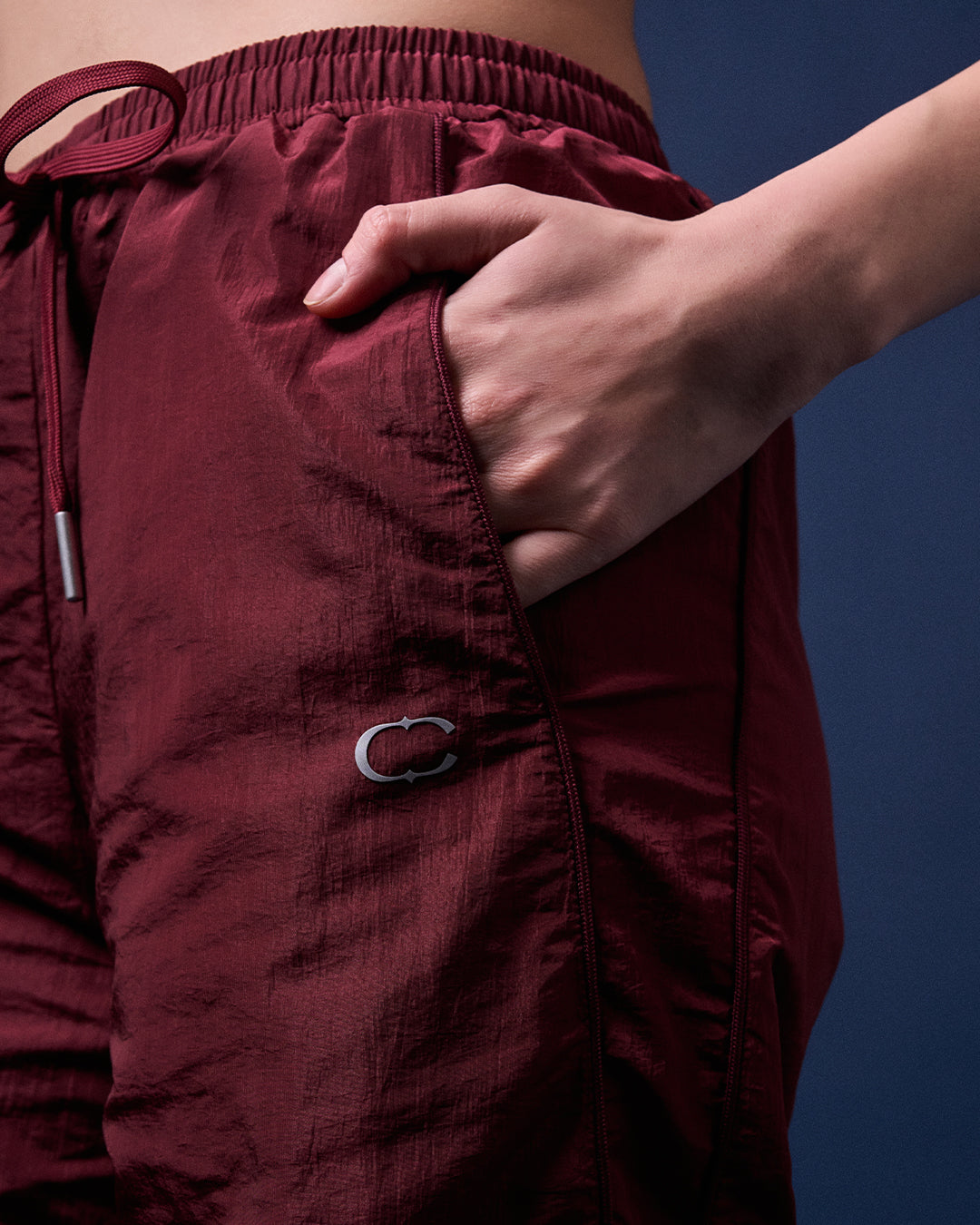 CAKENIS BARREL UNISEX SPORTS PANTS IN MAROON