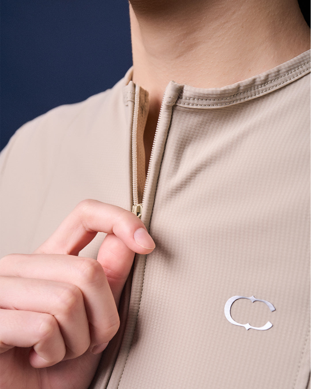 CAKENIS GWEN GYM TOP IN BEIGE