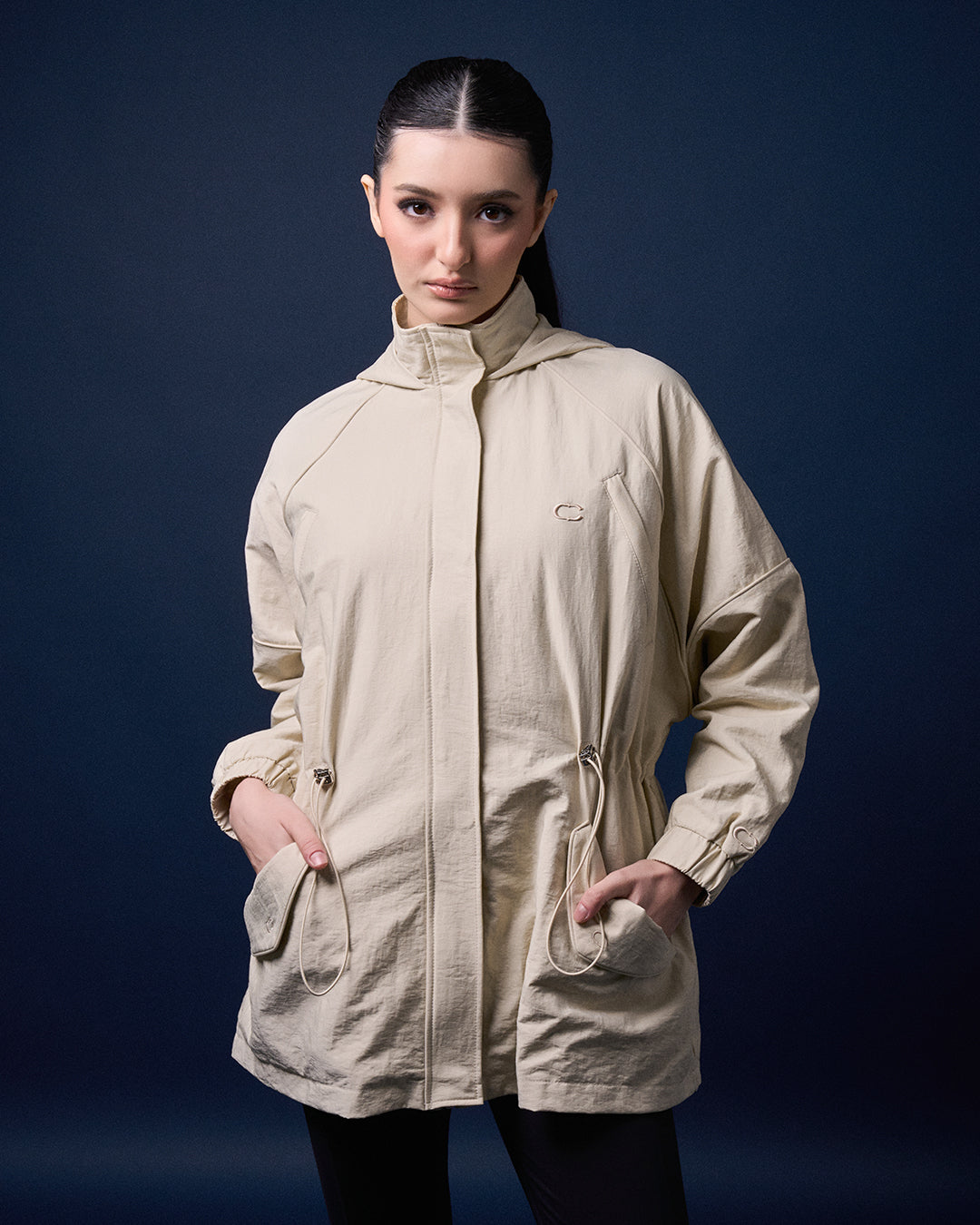 CAKENIS HARPER HOODIE JACKET IN BEIGE