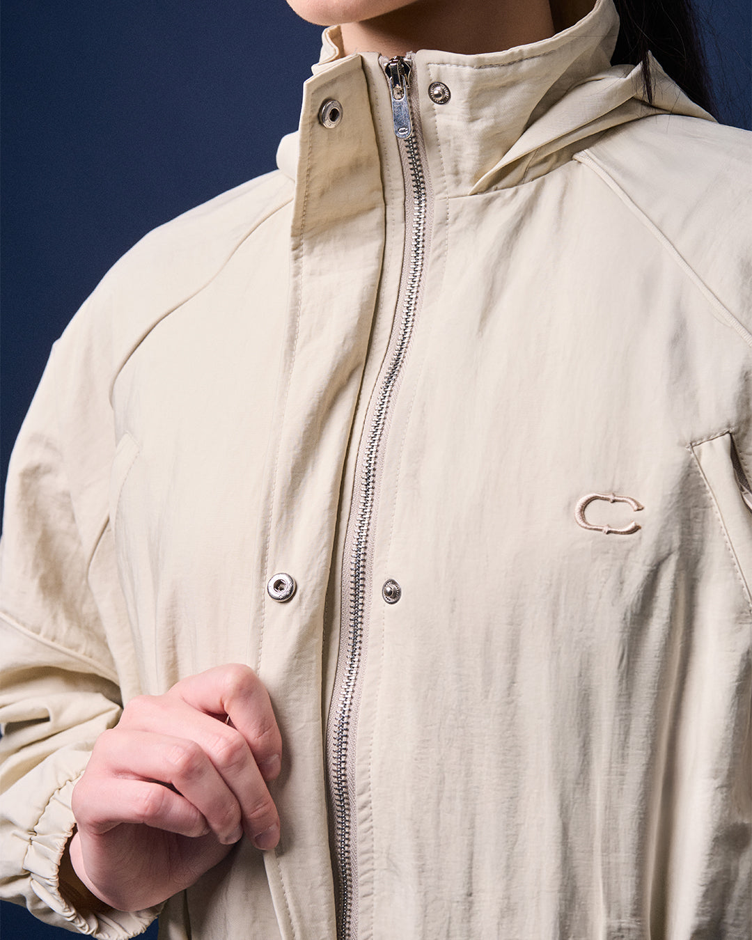 CAKENIS HARPER HOODIE JACKET IN BEIGE