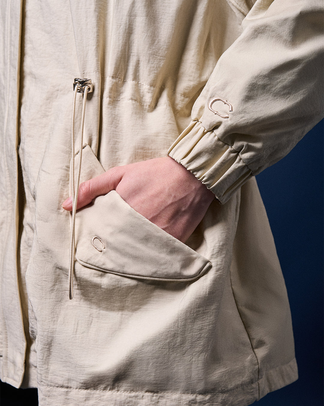 CAKENIS HARPER HOODIE JACKET IN BEIGE