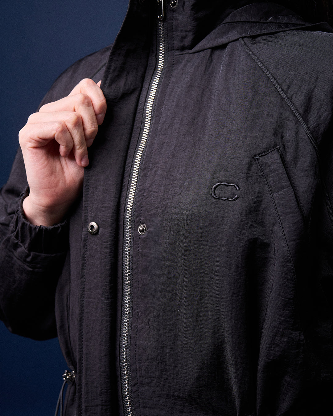 CAKENIS HARPER HOODIE JACKET IN BLACK