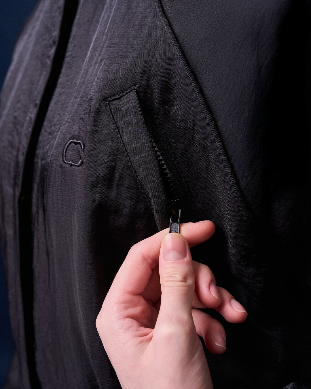 CAKENIS HARPER HOODIE JACKET IN BLACK