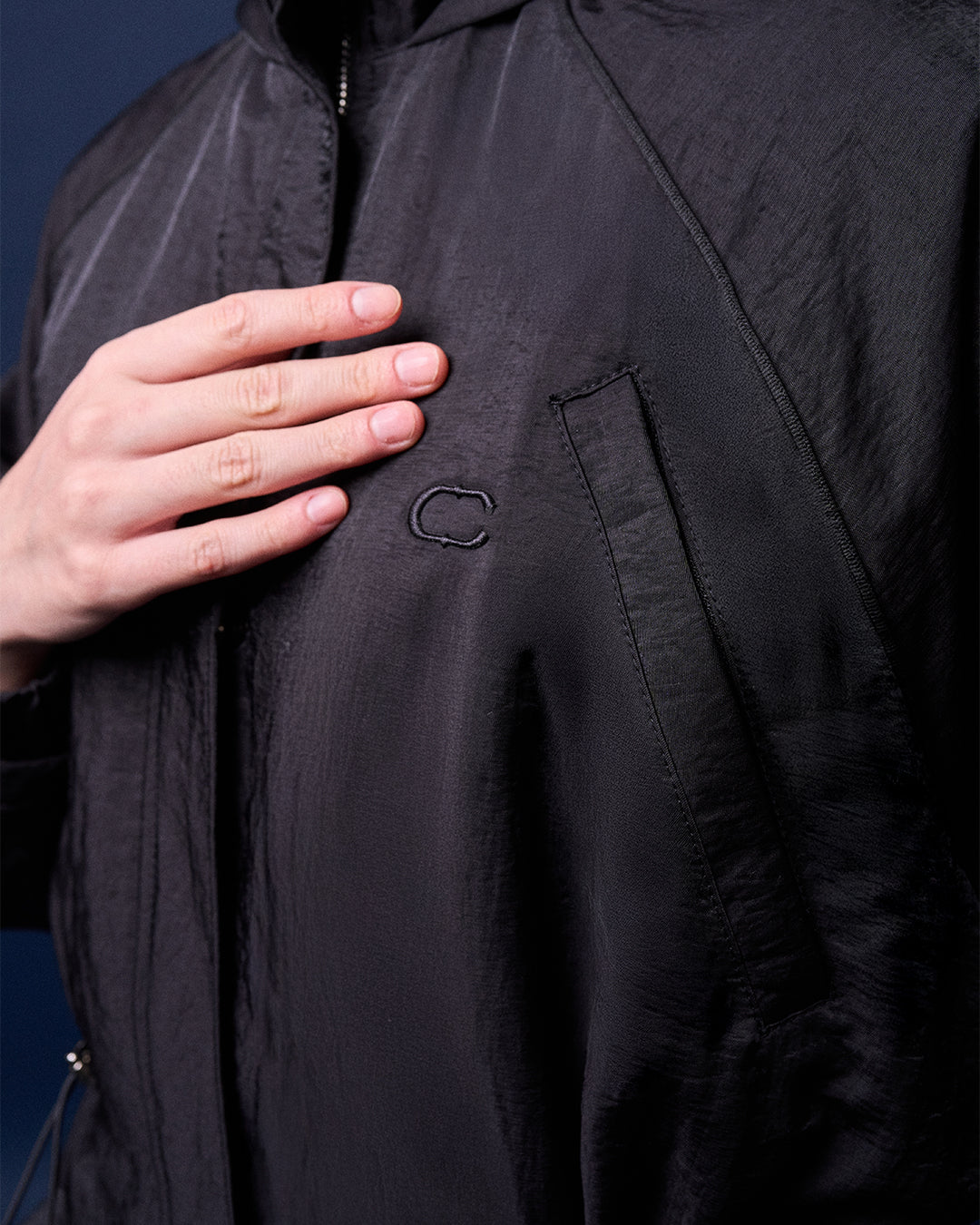 CAKENIS HARPER HOODIE JACKET IN BLACK