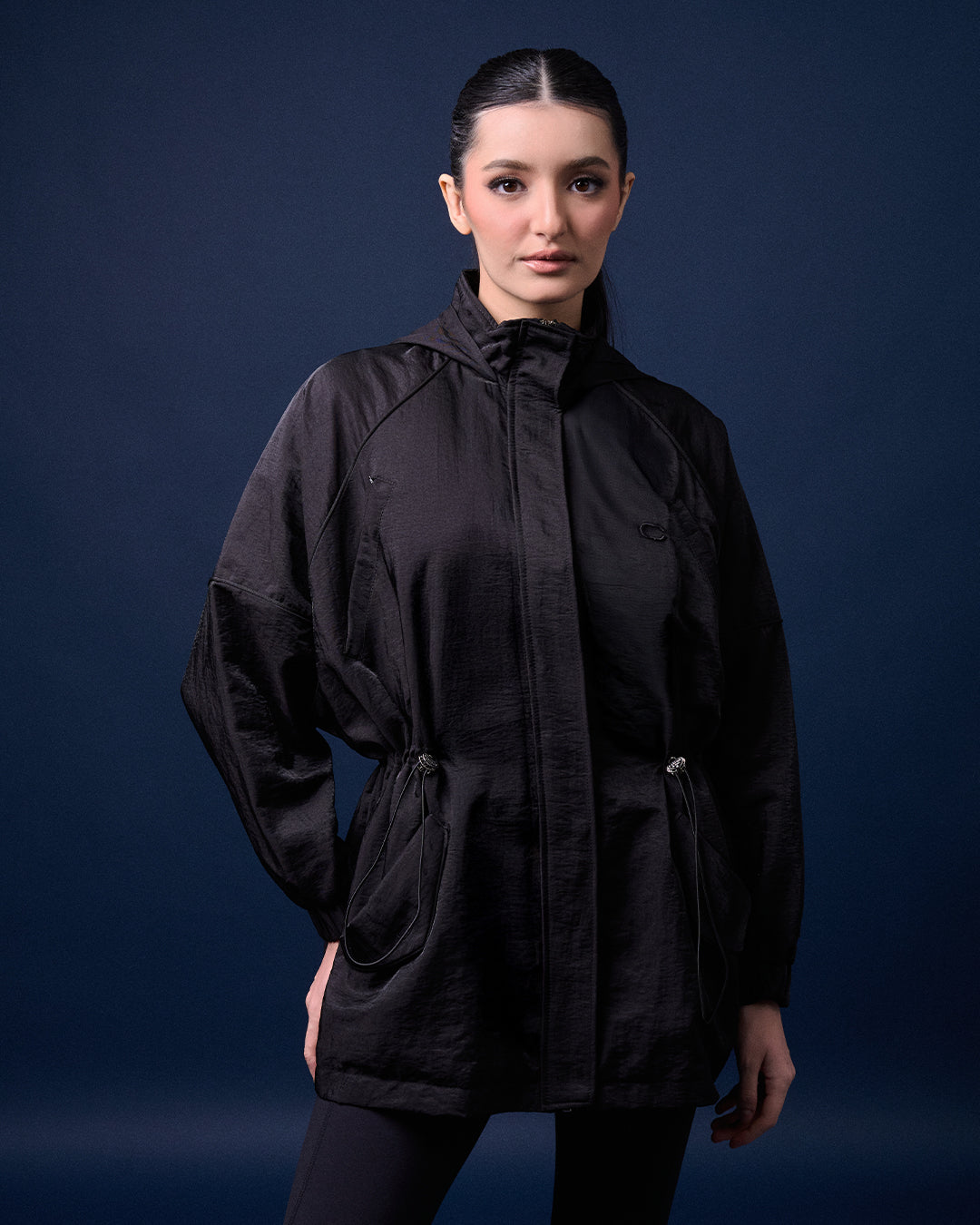 CAKENIS HARPER HOODIE JACKET IN BLACK