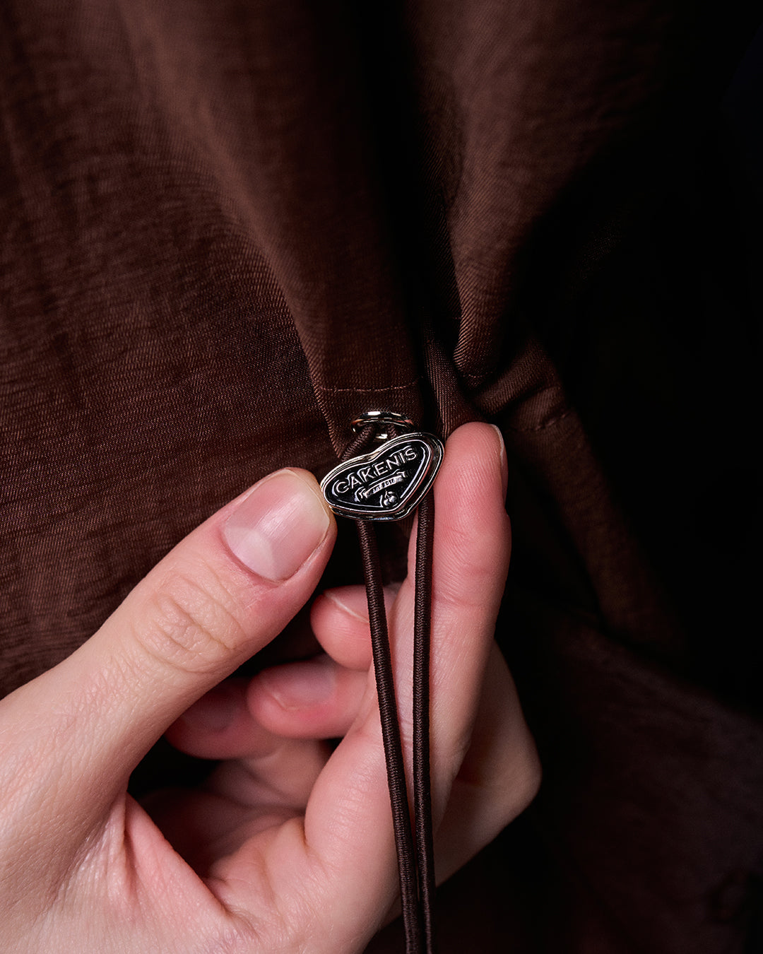 CAKENIS HARPER HOODIE JACKET IN BROWN