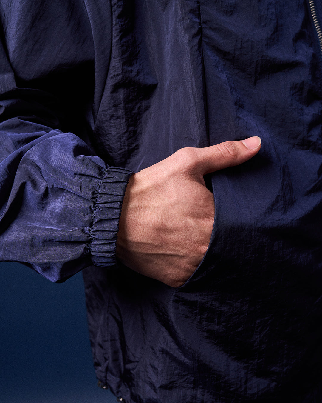 CAKENIS CRUZ BOMBER WINDBREAKER IN NAVY