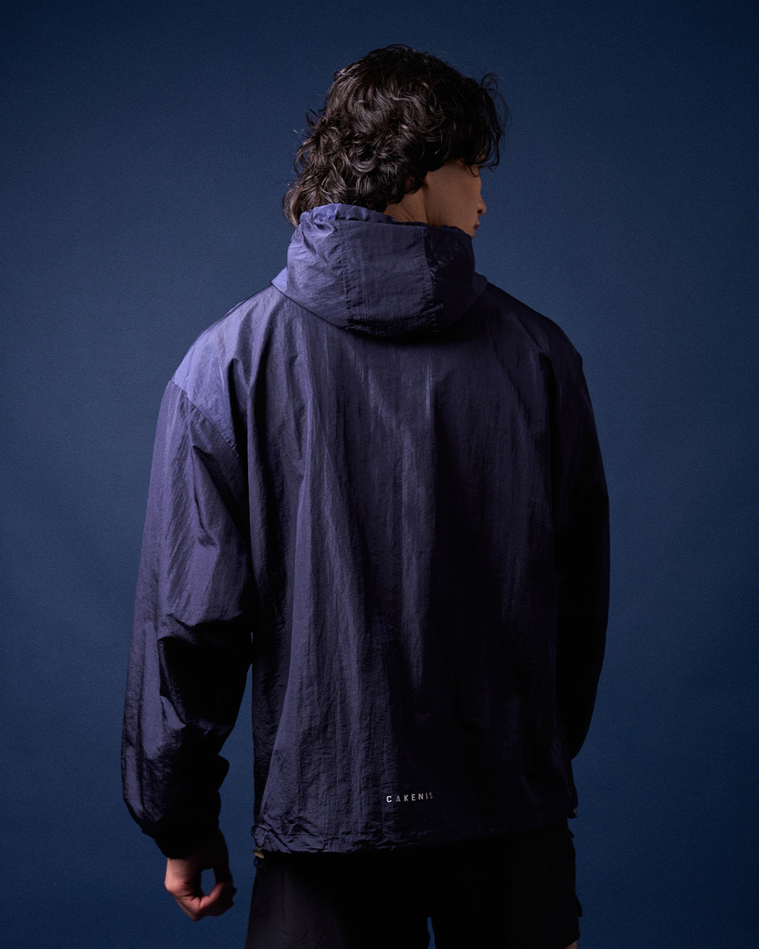 CAKENIS CRUZ BOMBER WINDBREAKER IN NAVY