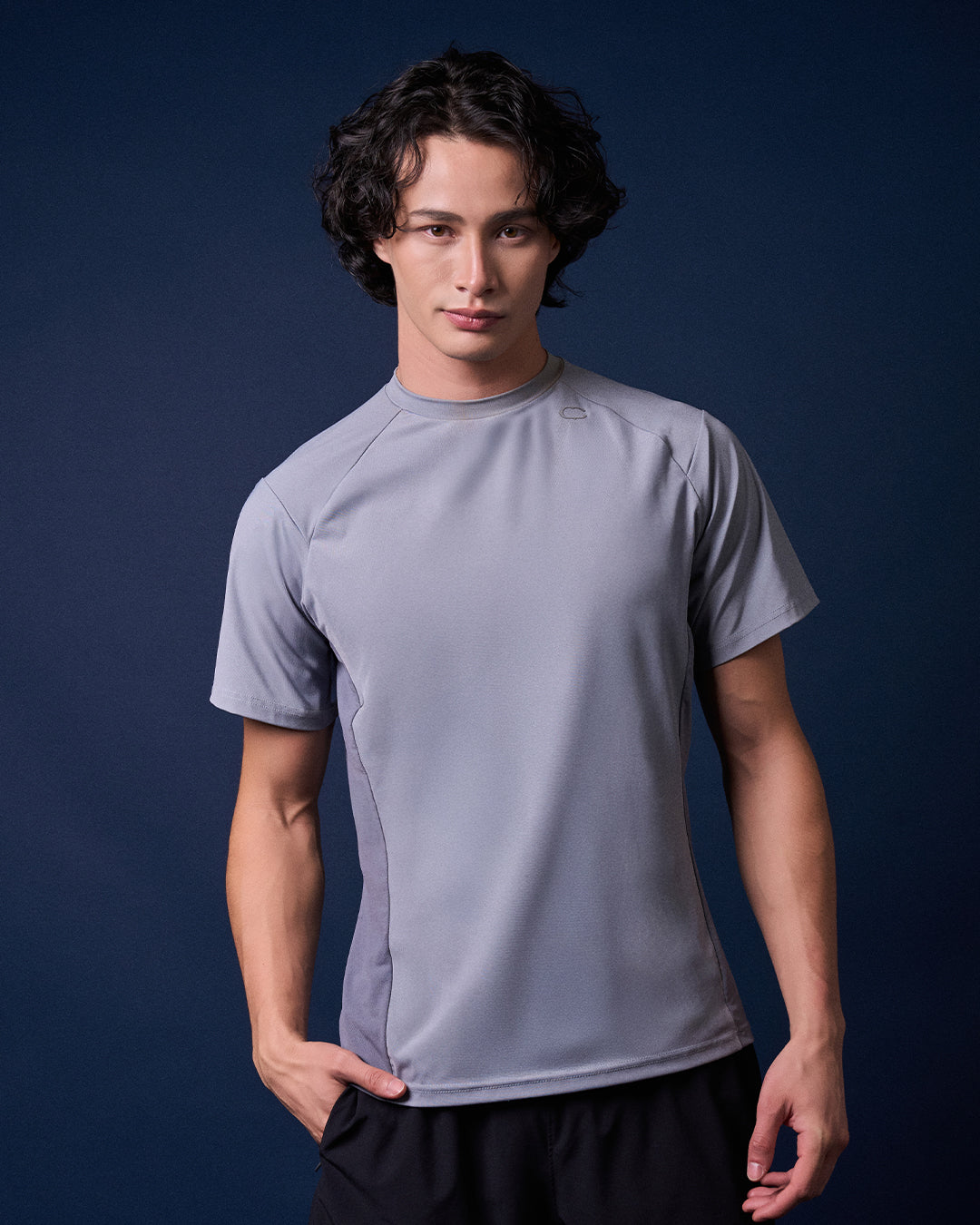 CAKENIS SLIM SPORTS TOP MEN IN GREY