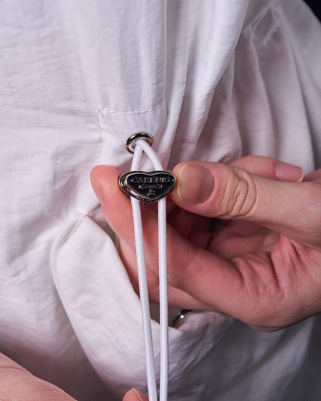 CAKENIS HARPER HOODIE JACKET IN WHITE