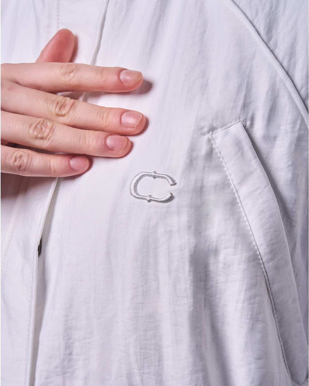 CAKENIS HARPER HOODIE JACKET IN WHITE